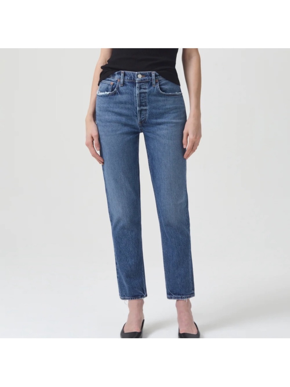 NEW❣️ AGOLDE RILEY LONG HIGH RISE STRAIGHT JEANS